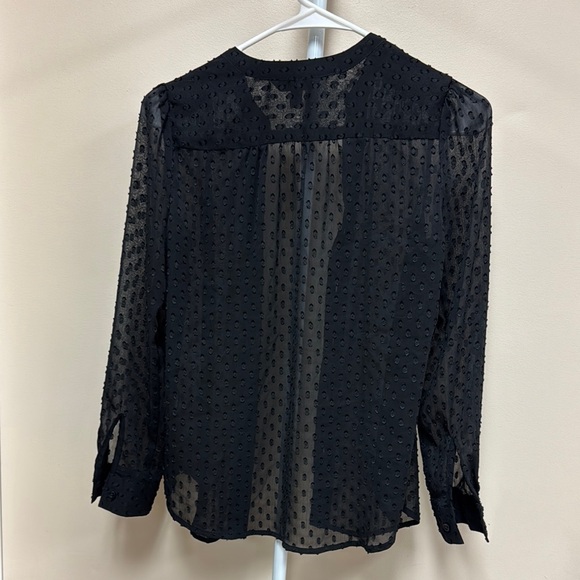 Banana Republic Black Sheer Blouse - Picture 4 of 8